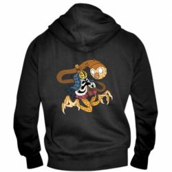 Мужское худи на молнии Creepy Hooty - PrintSalon