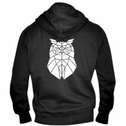 Чоловічі худі на блискавці Geometric Owl - PrintSalon
