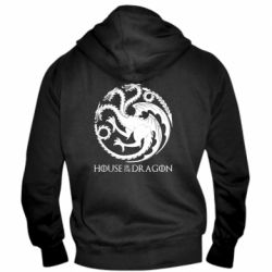 Чоловічі худі на блискавці House Of The Dragon Logo - PrintSalon