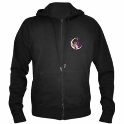 Мужское худи на молнии Kochou Shinobu аnime Demon Slayer - PrintSalon