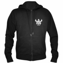 Мужское худи на молнии Kratos silhouette - PrintSalon