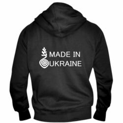 Чоловіча худі на блискавці Made in Ukraine symbol - PrintSalon