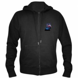 Мужское худи на молнии Mass effect n7 - PrintSalon