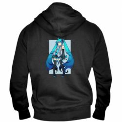 Мужское худи на молнии Miku art - PrintSalon