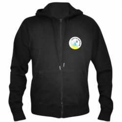 Мужское худи на молнии Нескорені - PrintSalon