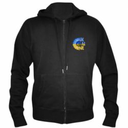 Мужское худи на молнии Подсолнух Украина! - PrintSalon