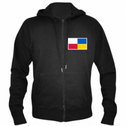 Мужское худи на молнии Польша и Украина - PrintSalon