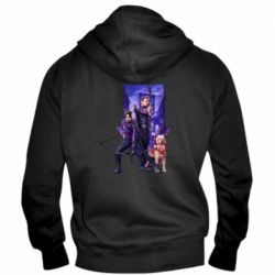 Мужское худи на молнии Соколиный глаз и Кейт Бишоп - PrintSalon