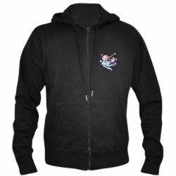 Чоловічі худі на блискавці Swimming Kokomi - PrintSalon