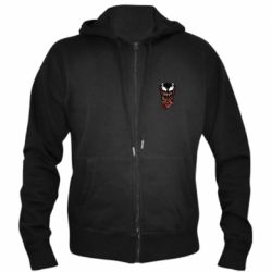 Чоловічі худі на блискавці Venom mask - PrintSalon