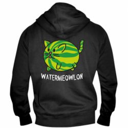 Мужское худи на молнии Watermeowloon - PrintSalon