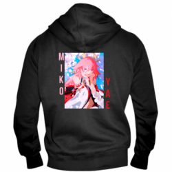 Мужское худи на молнии Yae Miko art - PrintSalon