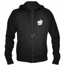 Мужское худи на молнии Зайцы - PrintSalon