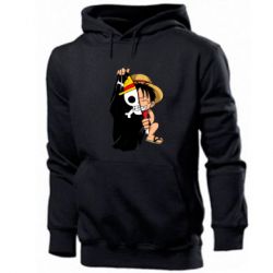 Мужское худи One piece chibi Luffy - PrintSalon
