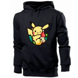 Мужское худи Pikachu with ketchup - PrintSalon