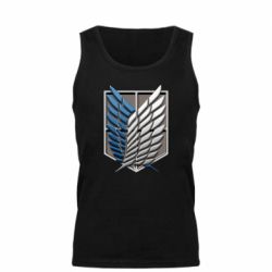 Мужская майка Attack Titan Survey Corps Logo 3D - PrintSalon