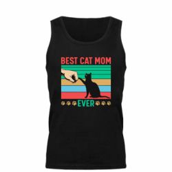 Мужская майка Best cat mom ever - PrintSalon