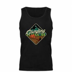 Мужская майка Camping and forest - PrintSalon