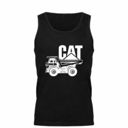 Мужская майка CAT logo and truck - PrintSalon
