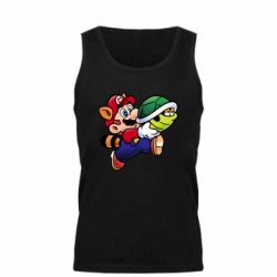 Мужская майка Cute Mario with turtle - PrintSalon