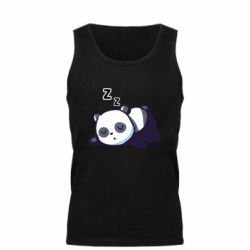 Мужская майка Cute panda sleeping - PrintSalon