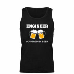 Мужская майка Engineer Powered By Beer - PrintSalon