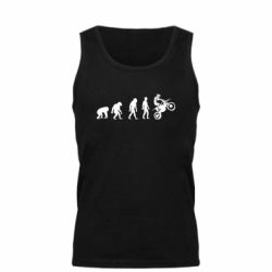 Мужская майка Эволюция мотоциклиста - PrintSalon