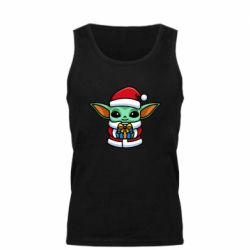 Мужская майка Grogu Santa Claus - PrintSalon