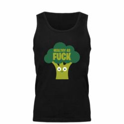 Мужская майка Healthy as fuck - PrintSalon