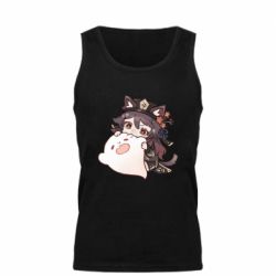 Мужская майка Hu Tao cat - PrintSalon