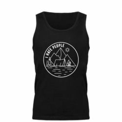 Мужская майка I hate people - camper - PrintSalon