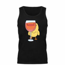 Мужская майка Качка і келих вина - PrintSalon