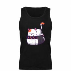 Мужская майка Котик. Суши-кровать - PrintSalon