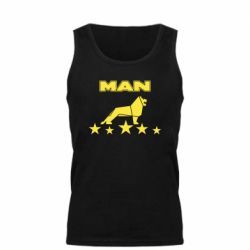 Мужская майка Man lion and stars - PrintSalon