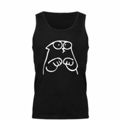 Мужская майка Милый Кот Саймона - PrintSalon