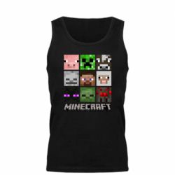 Майка чоловіча Minecraft character heads - PrintSalon