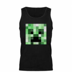 Мужская майка Minecraft minimalist Creeper - PrintSalon