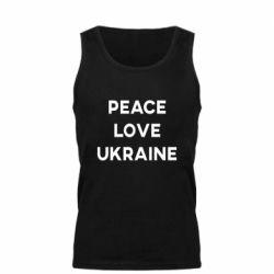 Мужская майка Мир, любовь, Украина - PrintSalon