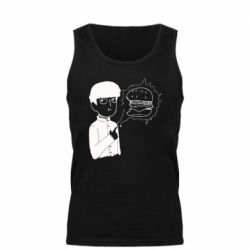 Мужская майка Моб Психо и гамбургер