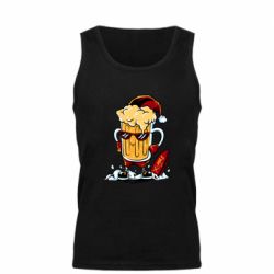 Мужская майка New Year's beer - PrintSalon