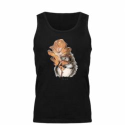 Мужская майка Осенний ежик