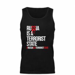 Мужская майка Russia is a terrorist - PrintSalon