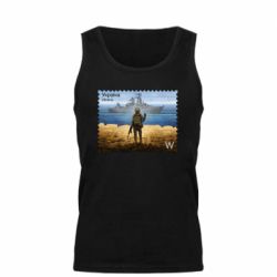 Мужская майка русский корабль иди на@ - PrintSalon