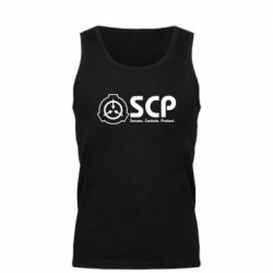 Майка чоловіча SCP logo text - PrintSalon