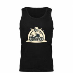 Мужская майка Skull and Bike - PrintSalon