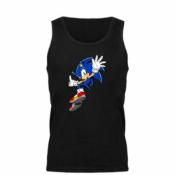 Мужская майка Sonic and the jump - PrintSalon