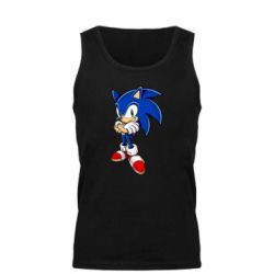 Мужская майка Sonic with smile - PrintSalon