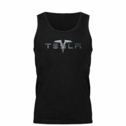 Мужская майка Tesla Car logo - PrintSalon