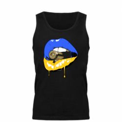 Майка чоловіча Україна! Губи з кулею - PrintSalon