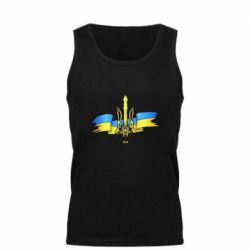 Мужская майка Украина трезубец - PrintSalon